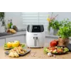 Zelmer ZAF5501W Fritadeira de ar quente sem óleo, 5L, 1500W, painel tátil digital, branco