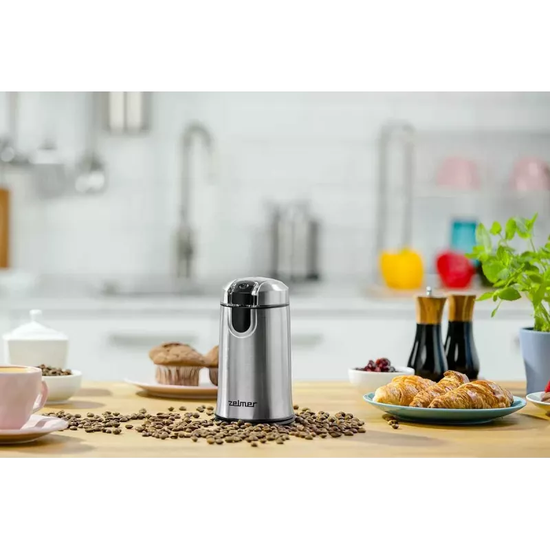 Zelmer ZCG7425 moinho de café, 150 W moinho de lâminas, capacidade de 50 g, preto