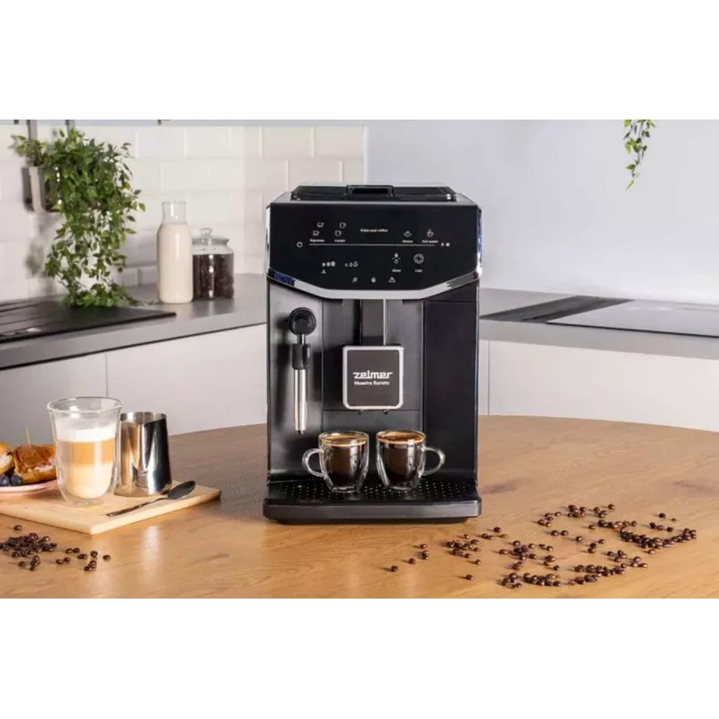 Zelmer ZCM8121 Maestro Barista máquina de café, 20 bar, 1350 W, Thermoblock, bico para espumar leite, depósito de água de 2,0 l