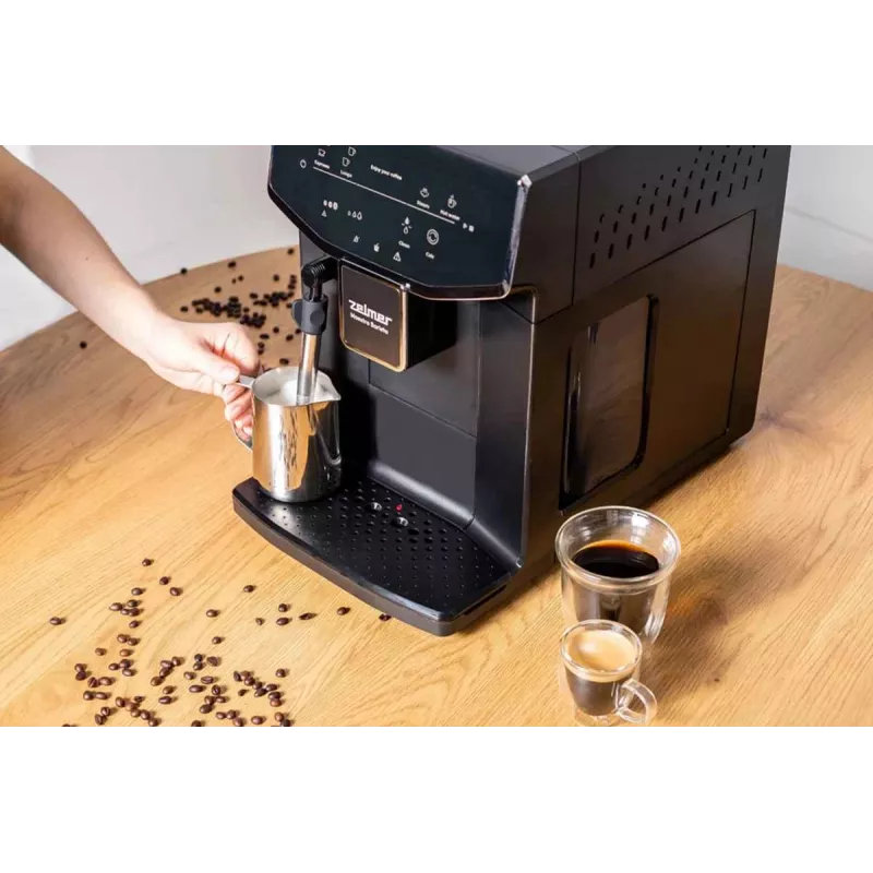 Zelmer ZCM8121 Maestro Barista máquina de café, 20 bar, 1350 W, Thermoblock, bico para espumar leite, depósito de água de 2,0 l