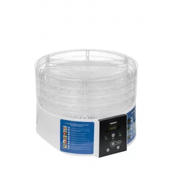 Desidratador de alimentos Zelmer ZFD1005 520W com 5 tabuleiros transparentes e controlo eletrónico