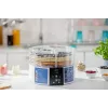 Desidratador de alimentos Zelmer ZFD1005 520W com 5 tabuleiros transparentes e controlo eletrónico