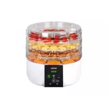 Desidratador de alimentos Zelmer ZFD1005 520W com 5 tabuleiros transparentes e controlo eletrónico