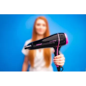Secador de cabelo iónico Zelmer ZHD8360 2200W preto/prateado com difusor