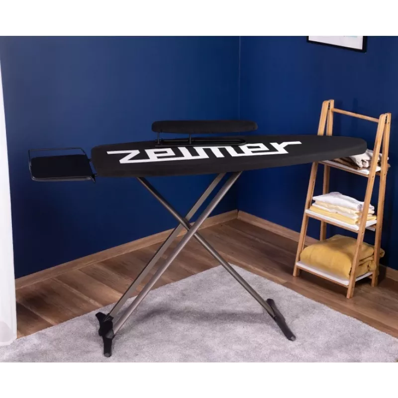 Zelmer ZIB0001 tábua de engomar, 130x47 cm, altura ajustável até 100 cm, capa 100% algodão