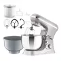Robot de Cozinha Zelmer ZKR1360 – 1300 W, taça de 5,5 L, movimento planetário, Preto/Prata