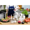 Picadora de Carne Zelmer ZMM4050B 1900W com 3 discos, enchimento de salsichas, conjunto de acessórios Kubbe e cortador de legumes