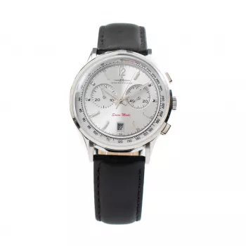 Relógio automático de homem ZENO MAN ZE5181-1 40mm mostrador preto bracelete de couro