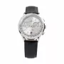 Relógio automático de homem ZENO MAN ZE5181-1 40mm mostrador preto bracelete de couro