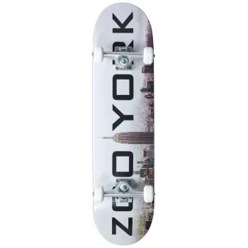 Zoo York Logo Block preto/branco 7.75 deck de skateboard