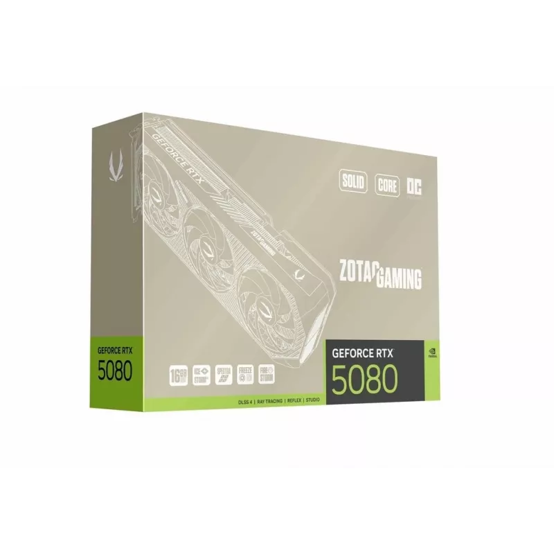 Placa gráfica ZOTAC GAMING GeForce RTX 5080 SOLID Core OC 20th Anniversary Edition