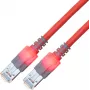 ZVK GmbH EasyLan DualBoot LED cabo de rede CAT 6 SFTP, ficha RJ-45 macho para ficha RJ-45 macho, 7 m, vermelho CS1ORCDCD0070