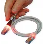 ZVK GmbH EasyLan DualBoot Cabo de rede LED ficha RJ-45 para ficha RJ-45 50 cm SFTP CAT 6 azul CS1OBCDCD0005