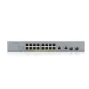 Switch Gigabit PoE+ gerido inteligente ZyXEL GS1350-18HP-EU0101F com 16 portas PoE+ e 2 uplinks SFP, orçamento de 250W