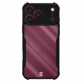 Tactical Quantum Stealth capa para iPhone 17 Pro Max / 18 Pro Max, transparente/preto
