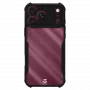 Tactical Quantum Stealth capa para iPhone 17 Pro Max / 18 Pro Max, transparente/preto