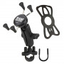 RAM Mounts Suporte de telefone X-Grip com fixação em U para guiador (RAM-B-149Z-UN7)