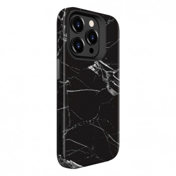 Capa Armor Evelatus EVEAPP15PMACPMB para Apple iPhone 15 Pro Max, TPU/PC, mármore preto