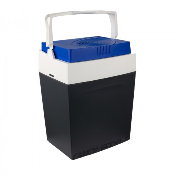 GIOSTYLE Arca frigorífica elétrica Brio 30 12/230V 30L arca frigorífica termoelétrica cinzento-escuro com detalhes vermelho/azul