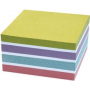 Kores Cubo de notas adesivas recicladas pastel 75 x 75 mm, 450 folhas, papel reciclado, aderência segura, 1 cubo N47463