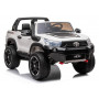 Carro elétrico ride-on LEAN CARS Toyota Hilux branco 12V com comando parental