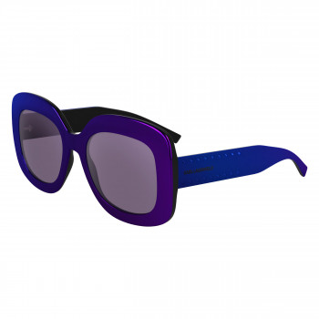 Karl Lagerfeld mulher KL6165S-500 óculos de sol cat-eye, armação violeta, lentes cinzentas gradiente, 53mm