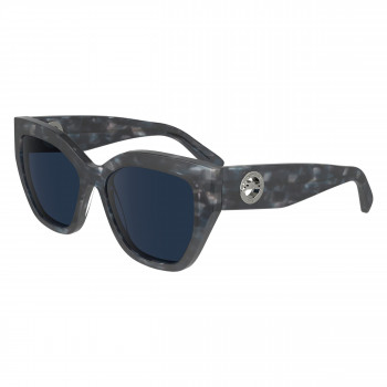 Longchamp LO741S-406 óculos de sol mulher, armação havana, lente castanha gradiente, 55mm