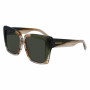Óculos de sol Ferragamo mulher SF1060SN-263 borboleta, armação Havana, lentes graduadas castanhas, 55mm