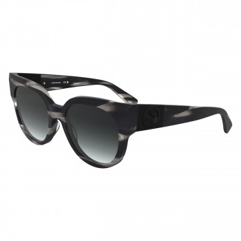Óculos de sol Longchamp LO779S-8 mulher, armação quadrada em acetato, lentes graduadas cinzentas, 53-19-140