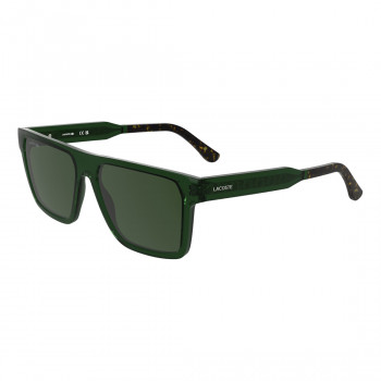 Óculos de sol retangulares Lacoste homem L6059SN-301, armação Havana, lentes castanhas, 56mm