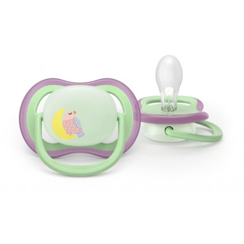 Philips AVENT Ultra Air chupeta noturna 6-18 meses, pack de 2, brilha no escuro