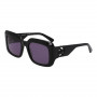 Longchamp LO753S5120001 Óculos de sol de senhora, quadrados, armação em acetato preto, lentes cinzentas, 51/20/140 mm