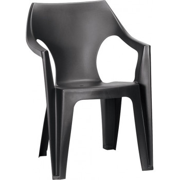 KETER cadeira de jardim Dante Low Back cinzento