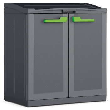 Sistema de separação de resíduos KETER Split Basic 110L 68x39x85cm cinzento-escuro/preto