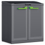 Sistema de separação de resíduos KETER Split Basic 110L 68x39x85cm cinzento-escuro/preto