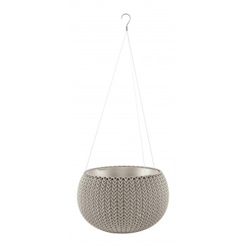 Vaso KETER Cozy S com conjunto de suspensão bege