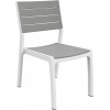 KETER Cadeira de jardim Harmony branco/cinzento-claro