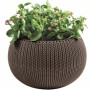 KETER Vaso Cozy M com conjunto de suspensão castanho