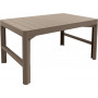 KETER Mesa de rattan Lyon bege