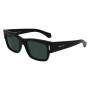 Óculos de sol retangulares Ferragamo homem SF2011S-001, armação preta, lentes cinzentas, 53mm