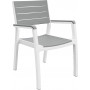 KETER Poltrona Harmony branco/cinzento-claro