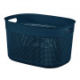 Cesto de arrumação retangular CURVER Filo L 18L azul-escuro