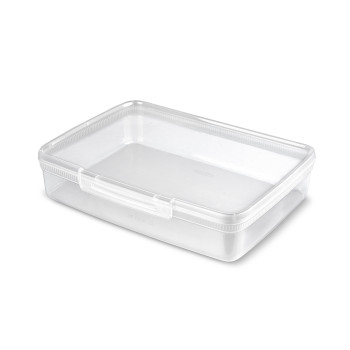 Caixa de arrumação retangular CURVER 4,4L Snap Box transparente