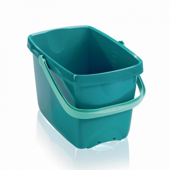 LEIFHEIT Picobello balde de 12 L com espremedor de alavanca integrado, verde/branco