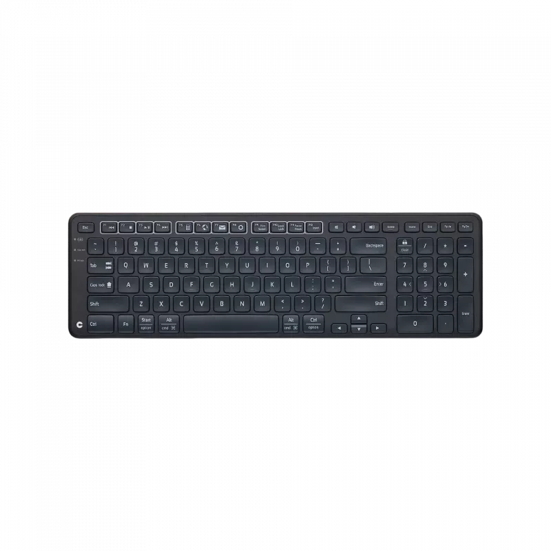 CHERRY Stream Wireless Teclado Universal RF Wireless + USB AZERTY Bélgica preto