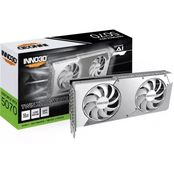 Placa gráfica INNO3D GeForce RTX 5070 TWIN X2 OC White 12GB GDDR7