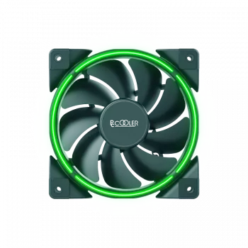 Ventilador de caixa 120 mm PCCOOLER CORONA verde, 1000–1800 rpm, 120 mm
