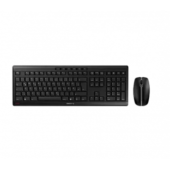 CHERRY Stream Desktop teclado e rato incluindo RF Wireless belga preto