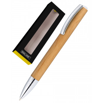 ONLINE 36122 Vision Nature Maple – Caneta esferográfica rotativa, M, recarga preta, caixa de oferta