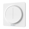 Dimmer de parede Zigbee MOES ZS-SY-EUD com controlo tátil, branco, requer neutro